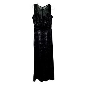 Formal, Long Black Sequin Dress